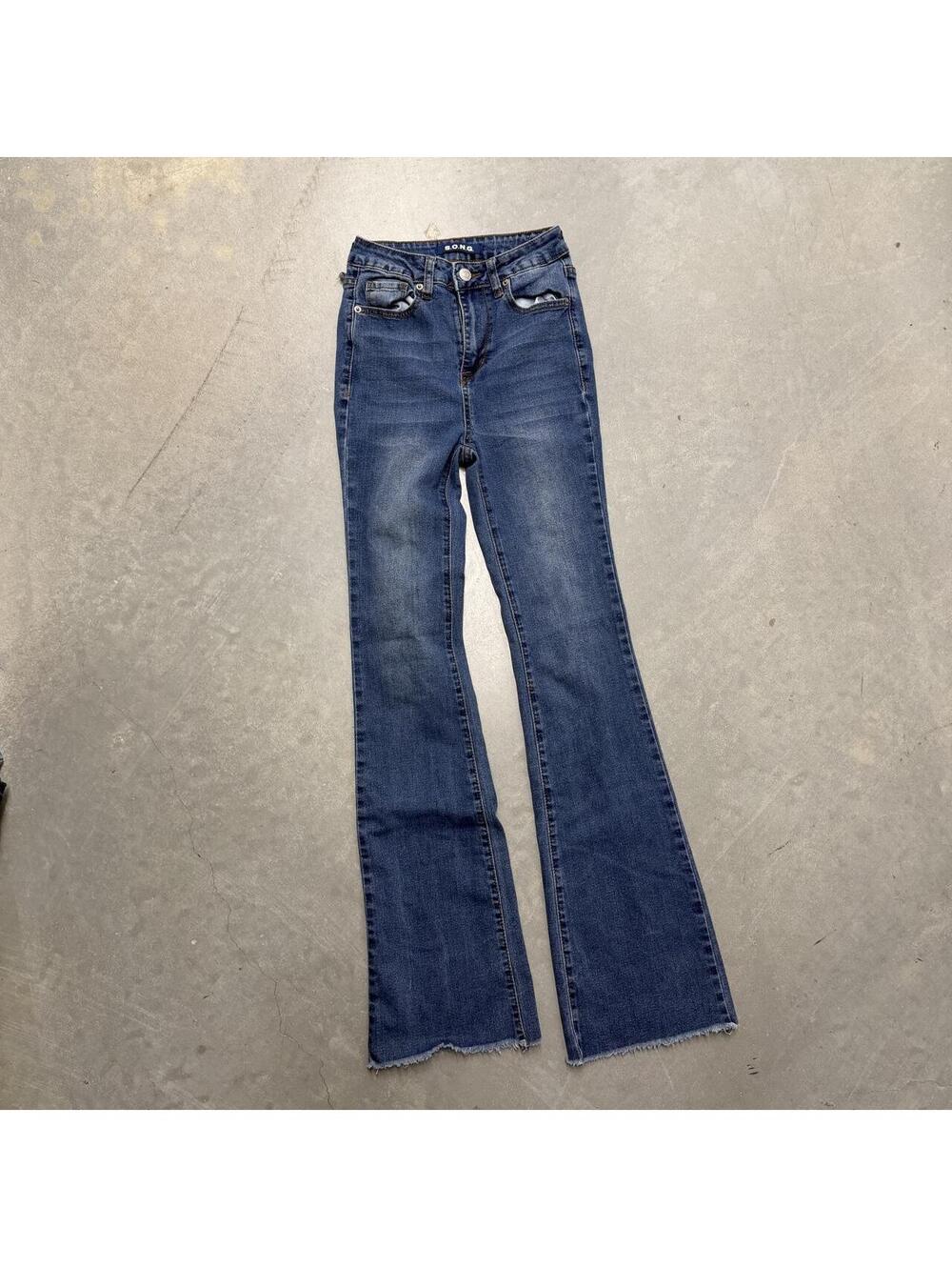 2000s Women's SONG Blue Bootcut Jeans Sized 00/ 23W